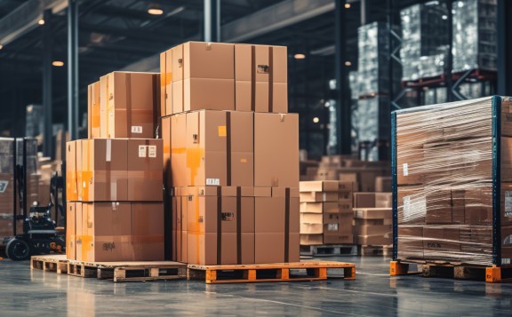 como colocar cajas en un palet